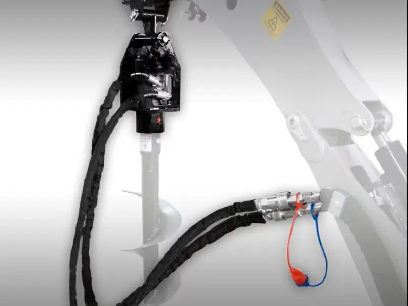 Hydraulik Erdbohrgerät Jansen HBG-1500, Minibagger