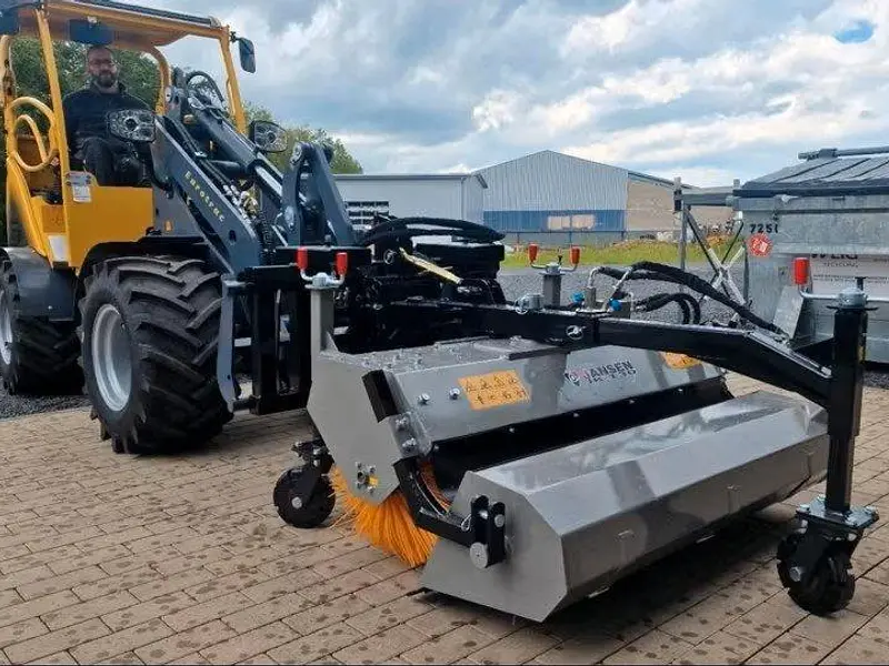 Kehrmaschine Jansen JK-130, Traktor Kehrmaschine, Auffangbehälter